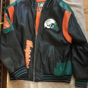 Miami Dolphins Vintage leather jacket M